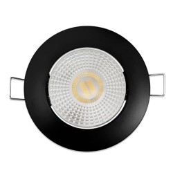 KIT Spot encastré - orientable - 3000k - rond - noir mat - LED 5W - Réf: KRI30042