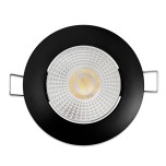 KIT Spot encastré - orientable - 3000k - rond - noir mat - LED 5W - Réf: KRI30042