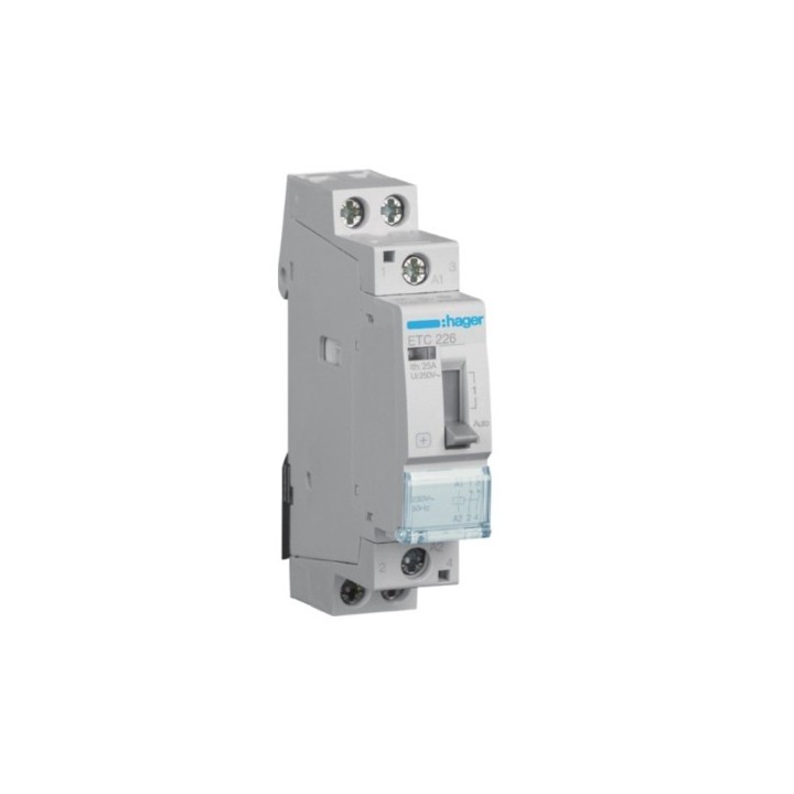 Hager - Contacteur Jour - Nuit - 25A - 2O - 230V - Réf : ETC226