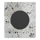 Schneider Odace - Va-et-vient ou poussoir noir onyx- 10AX - avec plaque Architecte Terrazzo - Réf : S940052-PAT