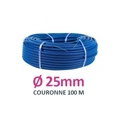 Legrand - Conduit ICTA TurboGliss® Ø25mm - courant fort - tire-fils -marquage métrique - couronne 100 m - RAL5010 - Réf : 05125