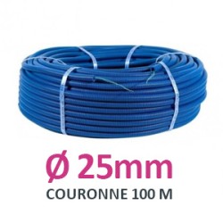 Legrand - Conduit ICTA TurboGliss® Ø25mm - courant fort - tire-fils -marquage métrique - couronne 100 m - RAL5010 - Réf : 05125