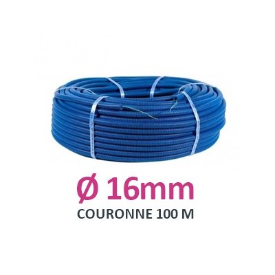 Legrand - Conduit ICTA TurboGliss® Ø16mm pour courant fort avec tire-fils et marquage métrique - RAL5010 - Réf : 05116