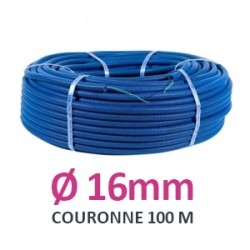 Legrand - Conduit ICTA TurboGliss® Ø16mm pour courant fort avec tire-fils et marquage métrique - RAL5010 - Réf : 05116