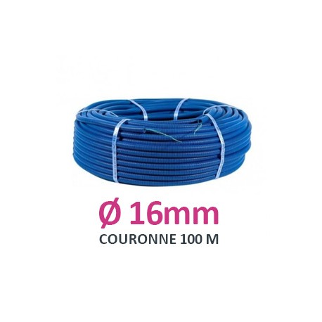 Legrand - Conduit ICTA TurboGliss® Ø16mm pour courant fort avec tire-fils et marquage métrique - RAL5010 - Réf : 05116