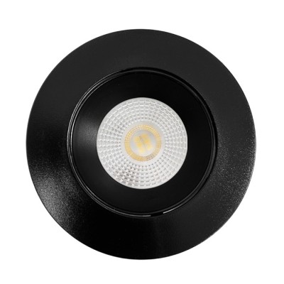 KIT Spot encastré - orientable - 3000k - rond - noir mat - LED 5W - Réf : KRI30013