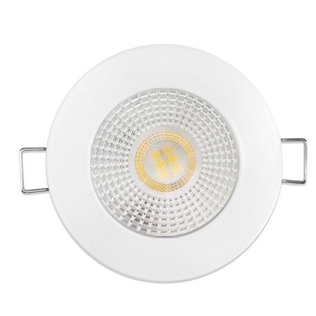 KIT Spot encastré - fixe - rond - 4000k - blanc - LED 5W - Réf : KRI40021