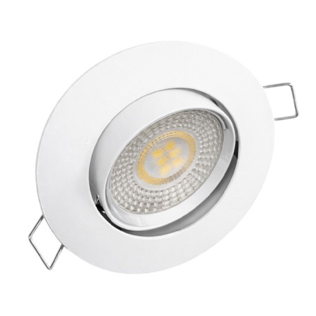 KIT Spot encastré - orientable - 4000k - rond - blanc - LED 5W - Réf : KRI40022