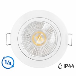 KIT Spot encastré - 1/4 tour - 4000k - IP 44 - fixe - blanc - LED 5W - Réf : KRI40025