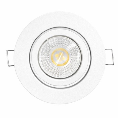 KIT spot encastré - 1/4 tour - IP 44 - orientable - 4000k - blanc - LED 5W - Réf : KRI40026