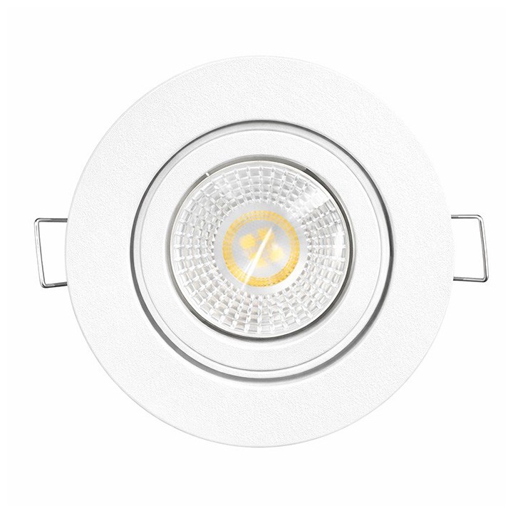 KIT spot encastré - 1/4 tour - IP 44 - orientable - 4000k - blanc - LED 5W - Réf : KRI40026