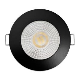 KIT Spot encastré - fixe - 4000k - rond - noir mat - LED 5W - Réf : KRI40041
