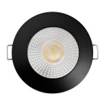 KIT Spot encastré - fixe - 4000k - rond - noir mat - LED 5W - Réf : KRI40041