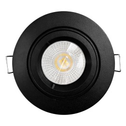 KIT spot encastré - 1/4 tour - IP 44 - orientable - 4000k - noir - LED 5W - Réf : KRI40046