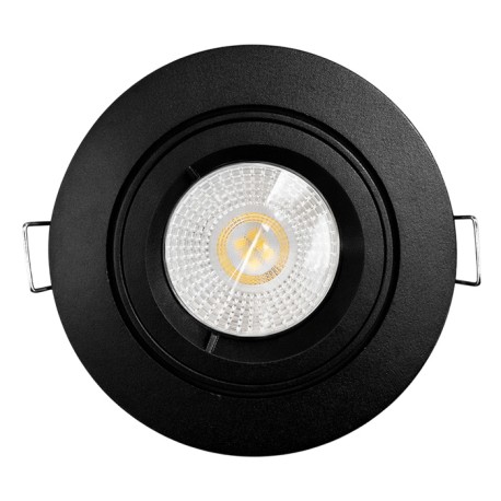 KIT spot encastré - 1/4 tour - IP 44 - orientable - 4000k - noir - LED 5W - Réf : KRI40046