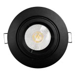 KIT spot encastré - 1/4 tour - IP 44 - orientable - 4000k - noir - LED 5W - Réf : KRI40046
