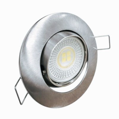 KIT Spot encastré - orientable - 3000k - rond - aluminium - LED 5W - Réf : KRI30032