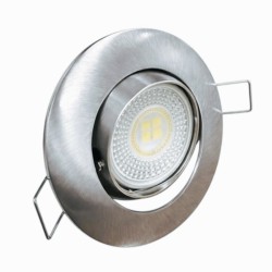 KIT Spot encastré - orientable - 3000k - rond - aluminium - LED 5W - Réf : KRI30032