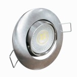 KIT Spot encastré - orientable - 3000k - rond - aluminium - LED 5W - Réf : KRI30032