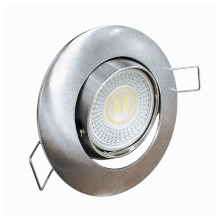KIT Spot encastré - orientable - 3000k - rond - aluminium - LED 5W - Réf : KRI30032