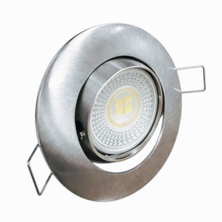 KIT Spot encastré - orientable - 4000k - rond - aluminium - LED 5W - Réf : KRI40032