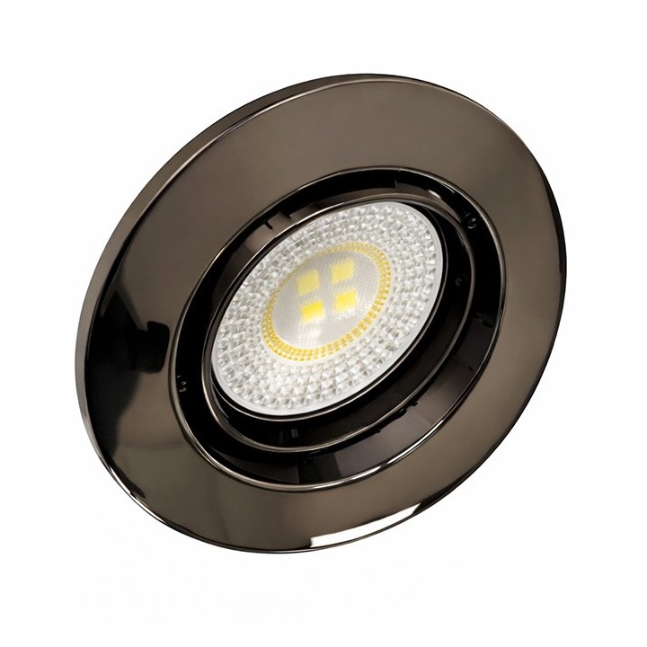 KIT Spot encastré - orientable - 3000k - rond - métal brillant - LED 5W - Réf: KRI30004