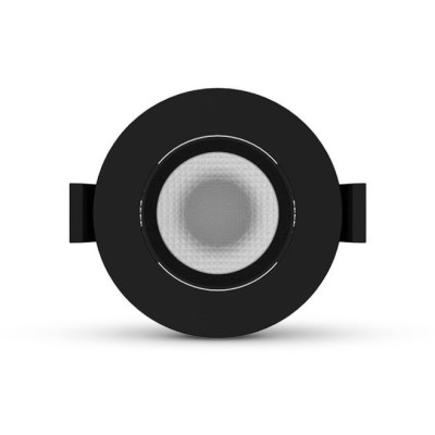 Miidex Lighting - Spot LED Orientable Noir CCT 230V 5W 3000K/4000K/6500K - Réf : 101053