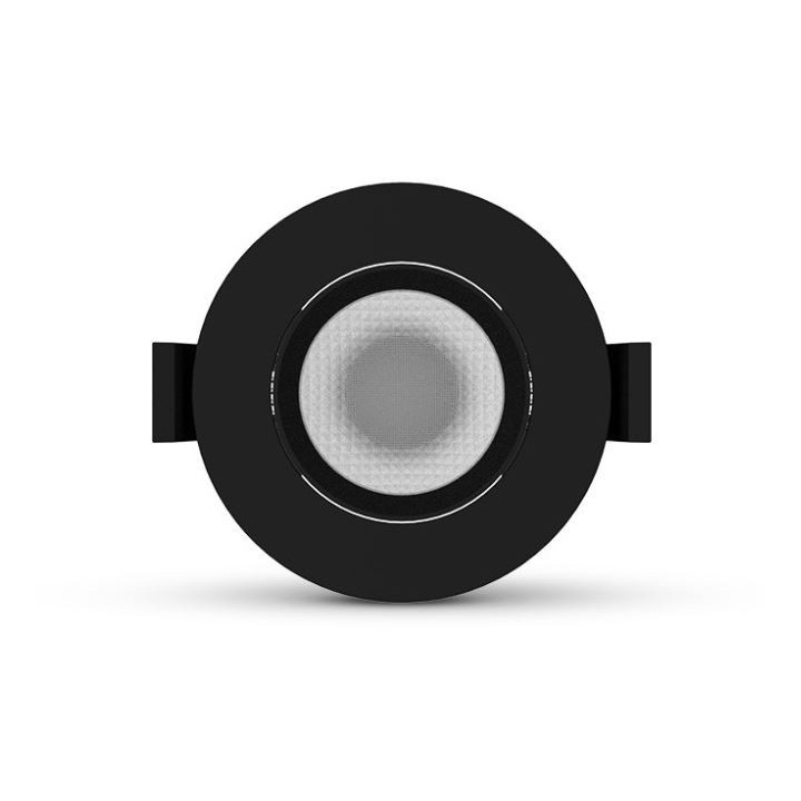 Miidex Lighting - Spot LED Orientable Noir CCT 230V 5W 3000K/4000K/6500K - Réf : 101053