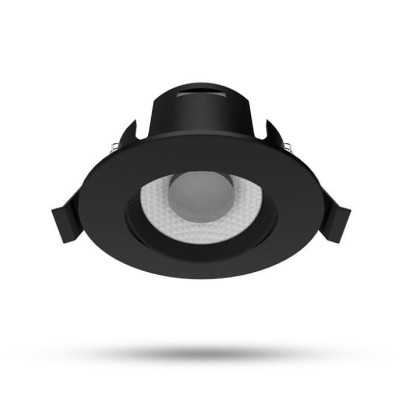 Miidex Lighting - Spot LED Orientable Noir CCT 230V 5W 3000K/4000K/6500K - Réf : 101053