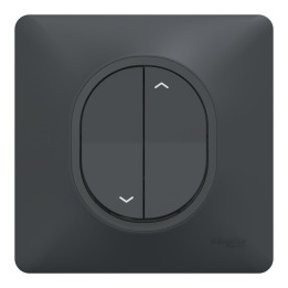 Schneider Ovalis - Interrupteur volets roulants complet anthracite - Réf : S340208-P