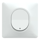 Schneider Ovalis - Interrupteur va et vient à voyant lumineux complet blanc - Réf : S320263-P