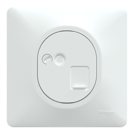 Schneider Ovalis - Prise RJ45 grade 3 catégorie 6 STP complet blanc - Réf : S320476-P