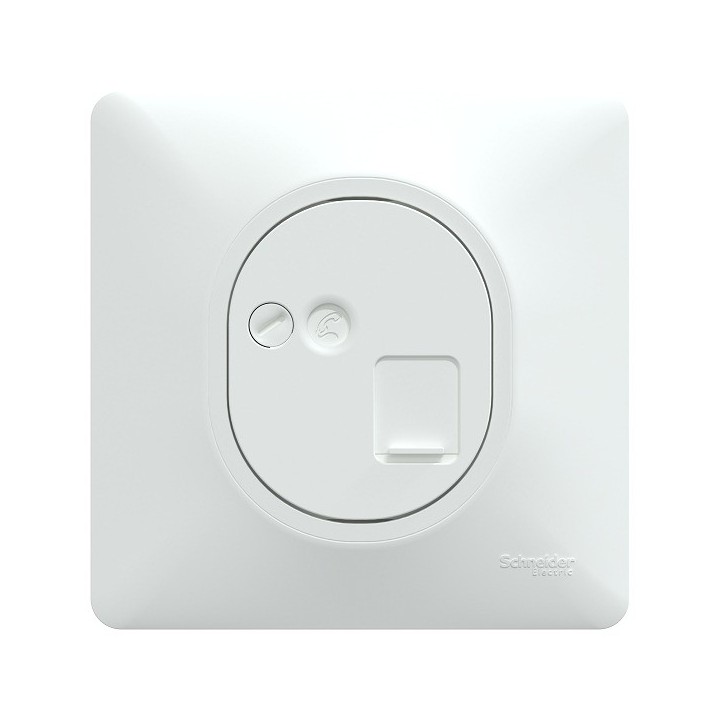 Schneider Ovalis - Prise RJ45 grade 3 catégorie 6 STP complet blanc - Réf : S320476-P