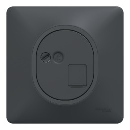 Schneider Ovalis - Prise RJ45 grade 3 catégorie 6 STP complet anthracite - Réf : S340476-P