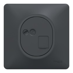 Schneider Ovalis - Prise RJ45 grade 3 catégorie 6 STP complet anthracite - Réf : S340476-P