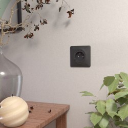 Schneider Ovalis - Prise de courant 2P+T complet anthracite - Réf : S340059-P