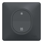 Schneider Ovalis - Bouton poussoir VMC complet anthracite - Réf : S340236-P