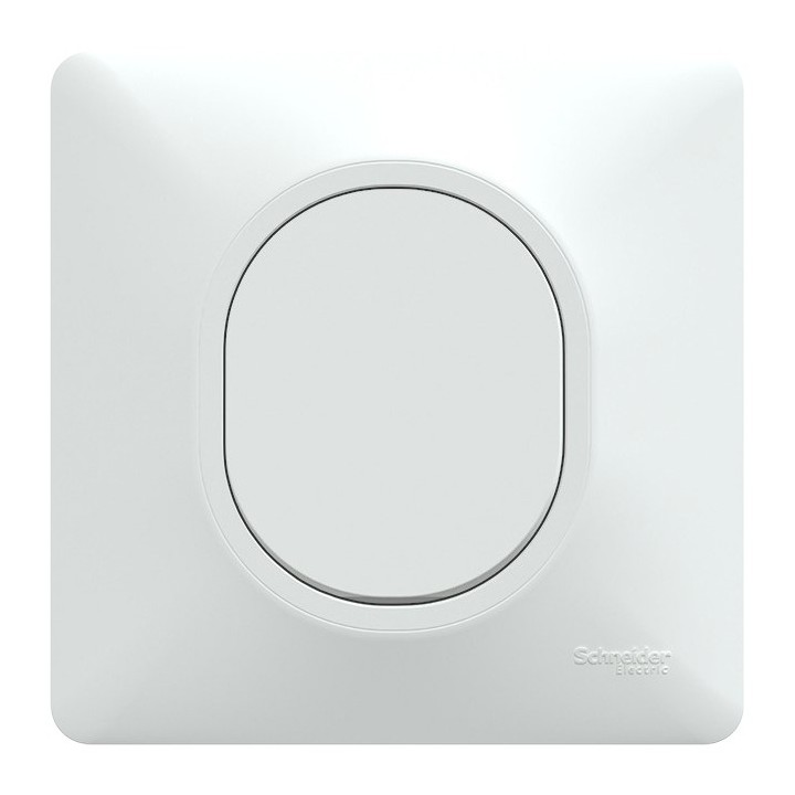 Schneider Ovalis - Obturateur complet blanc - Réf : S320666-P