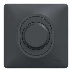 Schneider Ovalis - Variateur de lumière universel complet - 2/3 fils - Anthracite - Réf : S340519-P