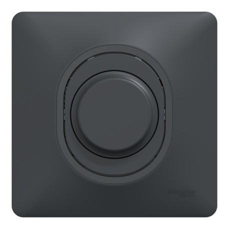 Schneider Ovalis - Variateur de lumière universel complet - 2/3 fils - Anthracite - Réf : S340519-P