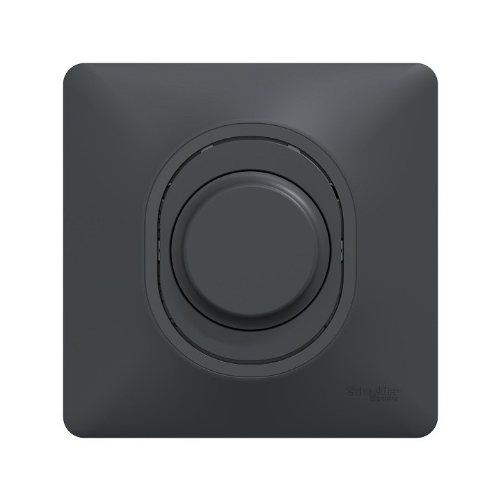 Schneider Ovalis - Variateur de lumière universel complet - 2/3 fils - Anthracite - Réf : S340519-P