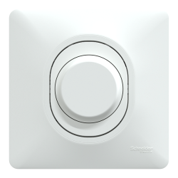 Schneider Ovalis - Variateur de lumière universel complet - 2/3 fils - Blanc - Réf : S320519-P