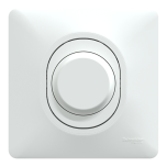 Schneider Ovalis - Variateur de lumière universel complet - 2/3 fils - Blanc - Réf : S320519-P