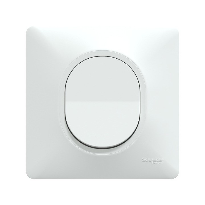 Schneider Ovalis - Interrupteur va et vient complet blanc - Réf : S320204-P