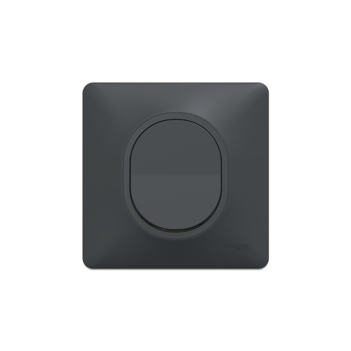 Schneider Probox Ovalis - 30 Prises + 10 Va-et-vient + 40 Plaques + 40 Boîtes dont 20 OFFERTES - Anthracite - Réf : PBXNOVA