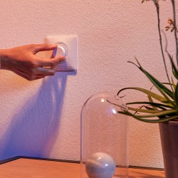 Schneider Ovalis - Variateur de lumière universel complet - 2/3 fils - Blanc - Réf : S320519-P