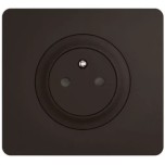 Legrand Céliane - Prise de courant standard - Ensemble à composer - 16A 250V 2P+T - Noir - Réf : CM0111E
