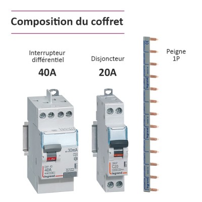 Legrand - Coffret précâblé pour recharge véhicule électrique - Réf : 001904-01-Précablé