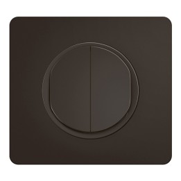 Legrand Céliane - Double interrupteur ou va-et-vient 10AX 230V~ - Ensemble à composer - Noir - Réf : CM0001-PN2