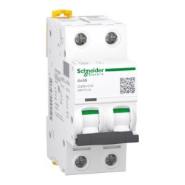 Schneider - Acti9 - iC60N - Disjoncteur - 2P - 10A - 10kA - courbe C - Réf : A9F77210